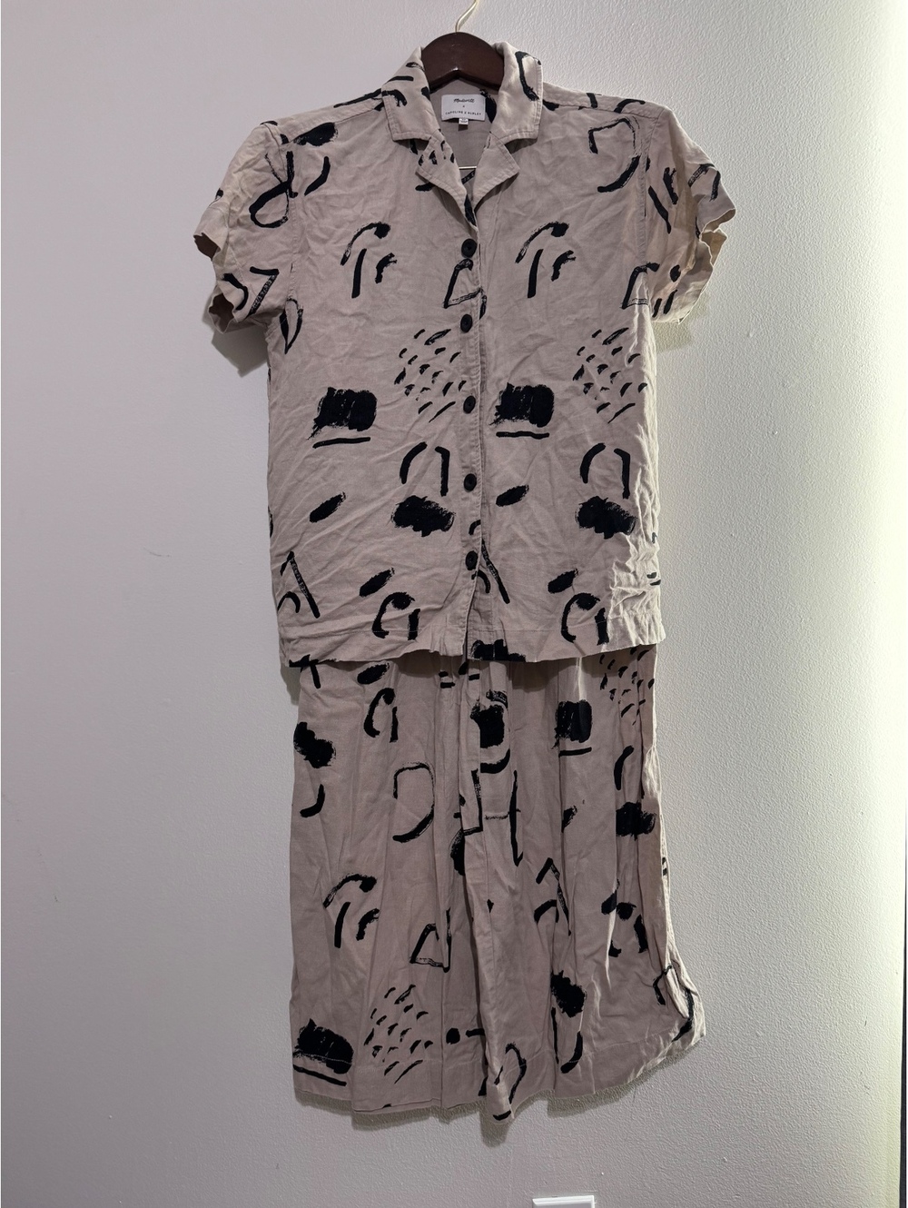 Madewell x Caroline Z Hurley Set Xs and Small - Linen Blend Outfit
